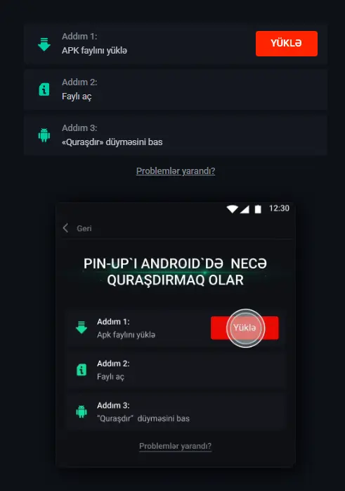 Pin Up APK Azərbaycan üçün Android tətbiqi
